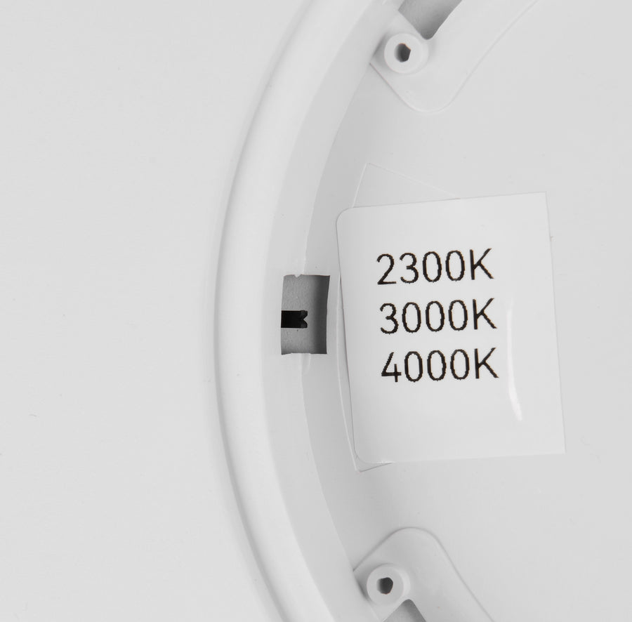 Détail du sélecteur de température de couleur 2300K, 3000K et 4000K