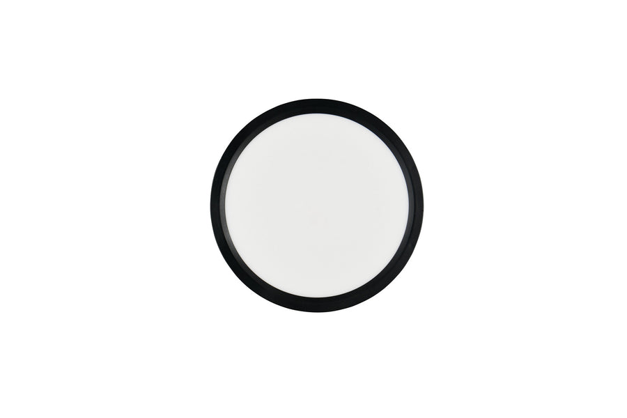 Plafonnier Draco noir mat, Ø 23 cm