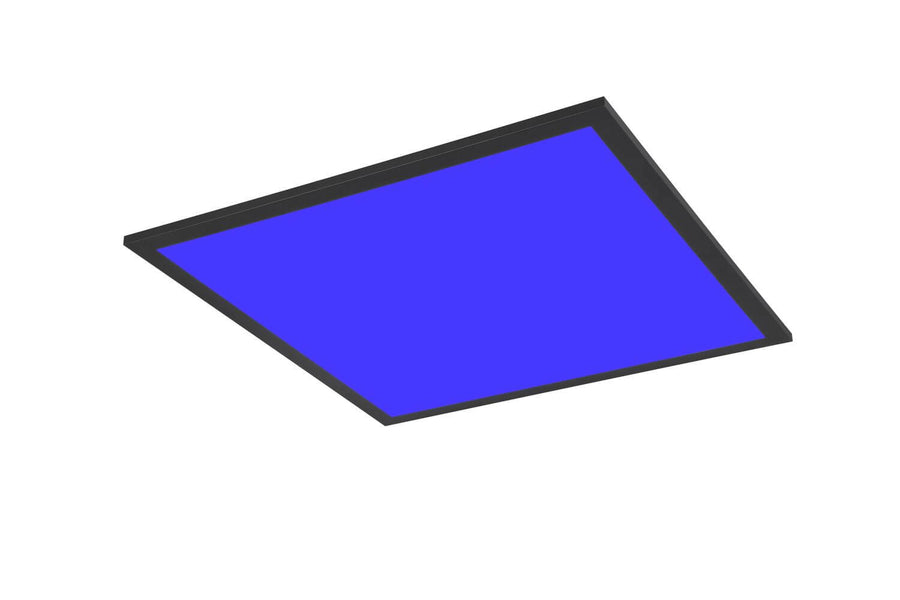 Plafonnier Beta noir mat, L 44,5 cm