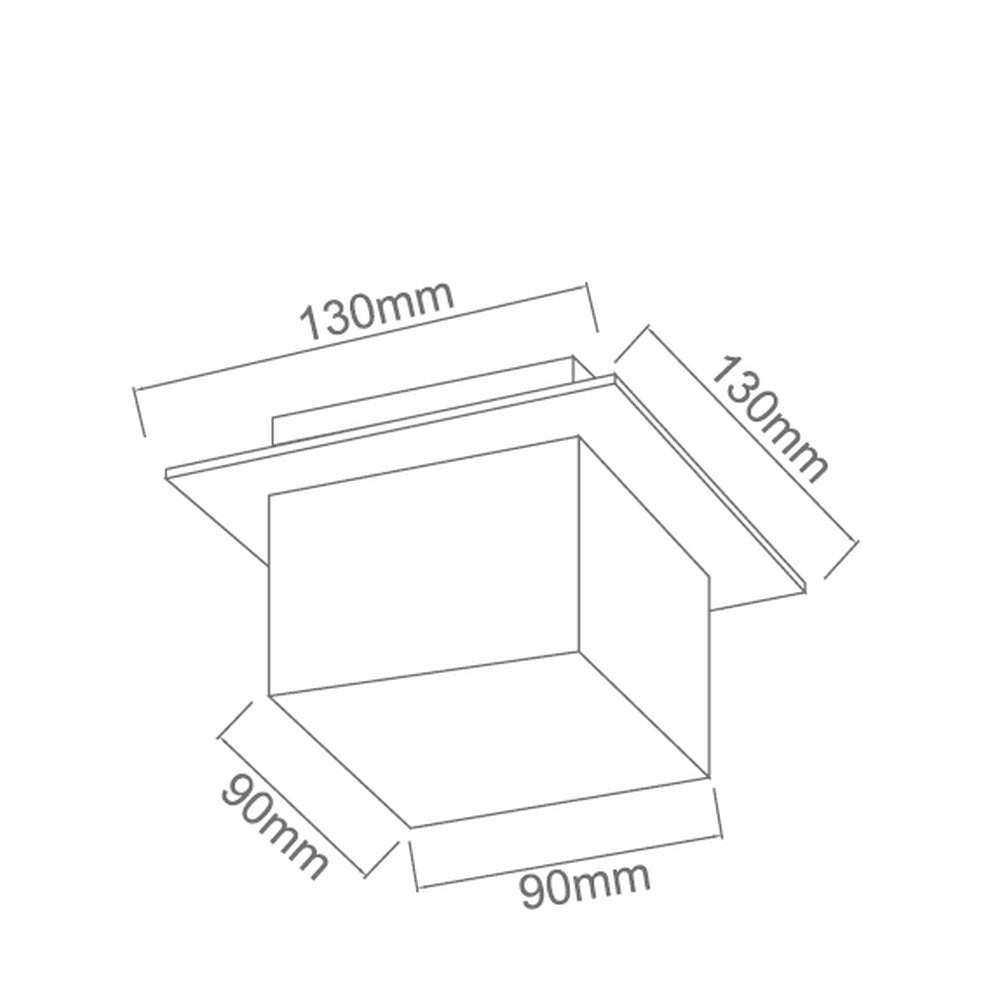 Spot plafond Rocco, cristal