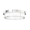 Plafonnier Romi 50 chromé, verre