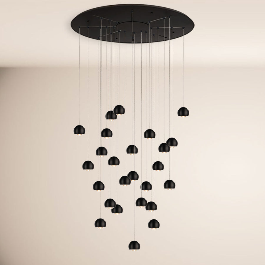 Suspension grande hauteur LED Beam XL 16 ou 24 lumières