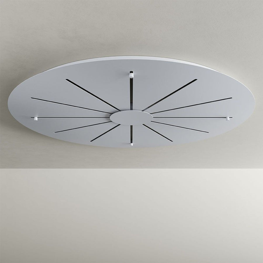 Suspension grande hauteur LED Galaxy XXL 8 lumières, globes en verre