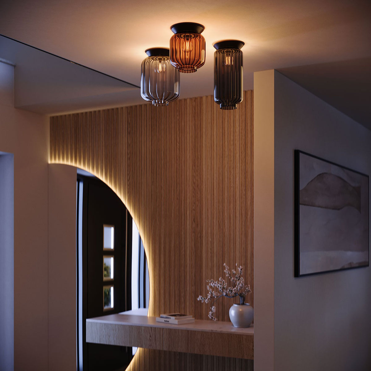 Plafonnier Velo en verre