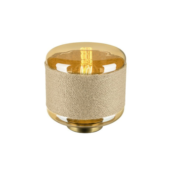 Lampe à poser Pantilo dorée, H 19 cm