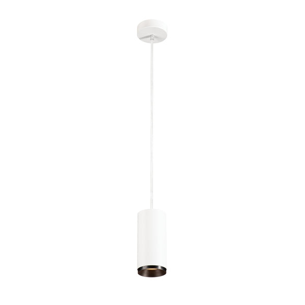 Suspension Numinos blanche et noire, H 18,5 cm