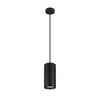 Suspension Numinos noire, H 25,8 cm, blanc neutre, faisceau 60°