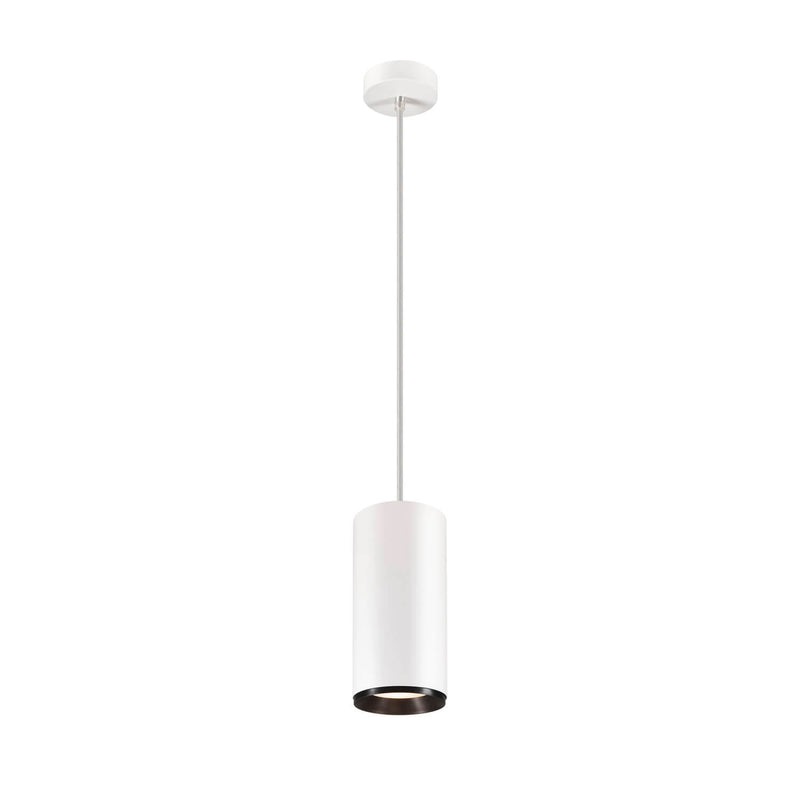 Suspension Numinos blanche et noire, H 25,8 cm, blanc neutre