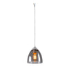 Suspension Para Cone blanche et transparente, verre