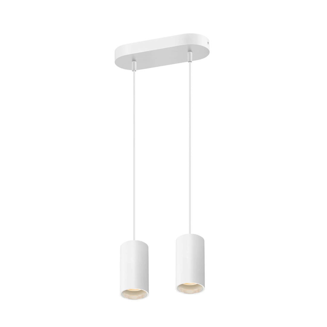 Suspension Asto 2 lumières blanche