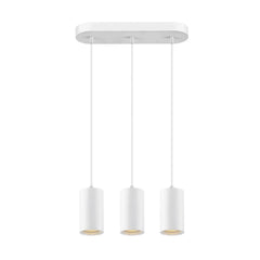 Suspension Asto 3 lumières blanche