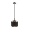 Suspension Pantilo Rope argentée, H 28 cm