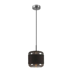 Suspension Pantilo Rope argentée, H 28 cm