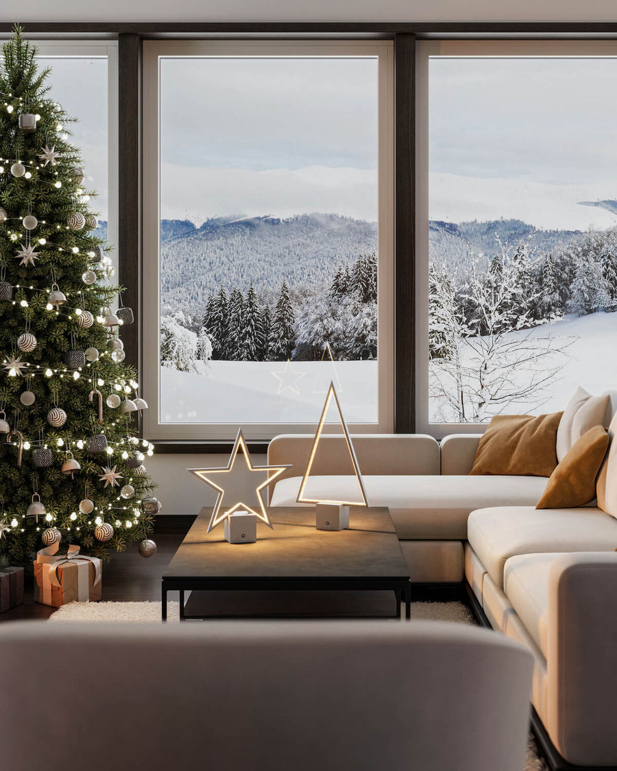 Lampe extérieure Lucy argentée