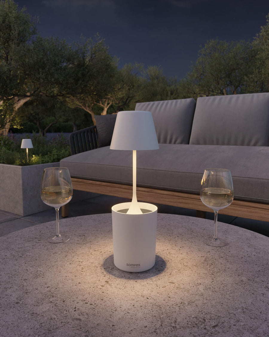 Lampe extérieure Peeky blanche