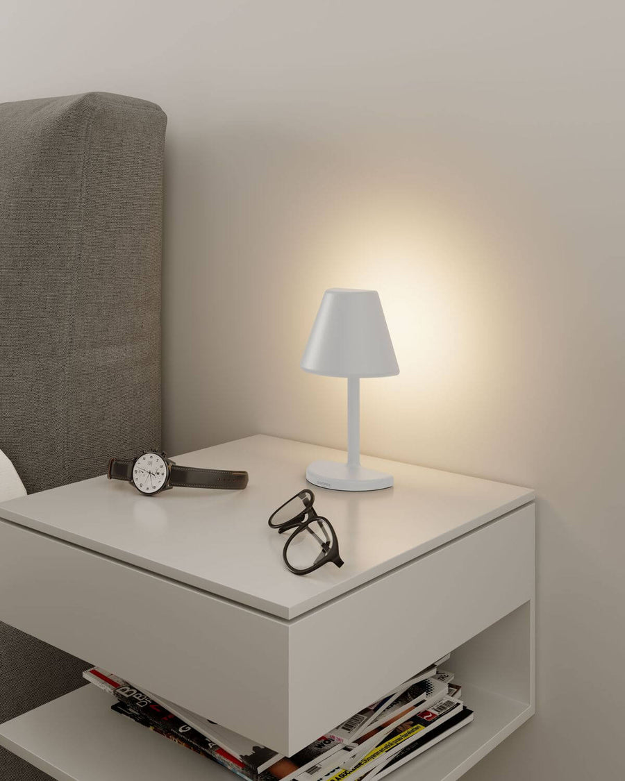 Lampe à poser sans fil Twin blanche