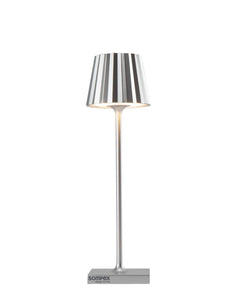 Lampe à poser sans fil Troll Nano argentée