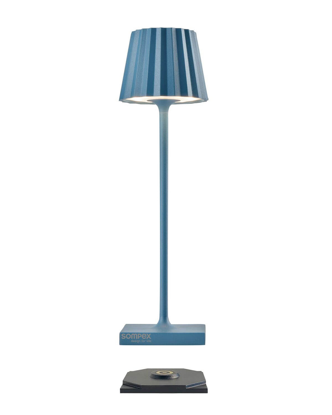 Lampe à poser sans fil Troll Nano argentée