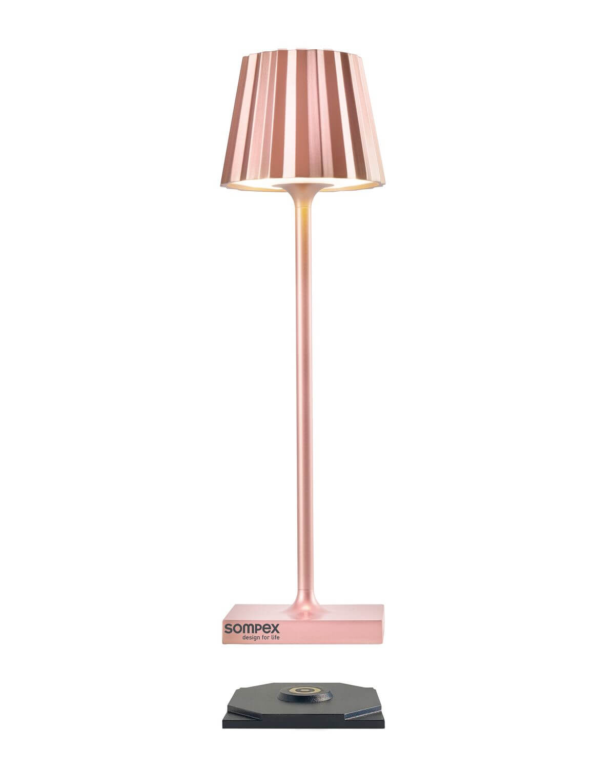 Lampe à poser sans fil Troll Nano or rose