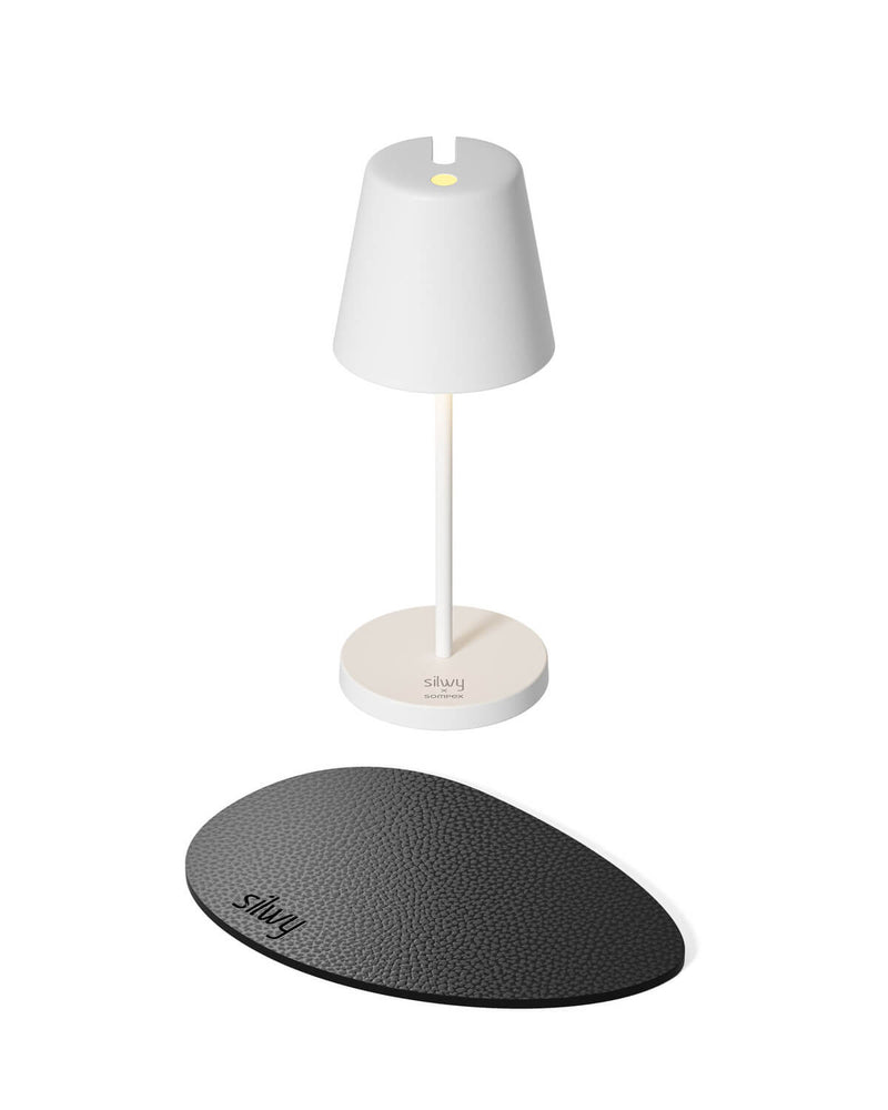 Lampe extérieure Silwy blanche, L 20,5 cm