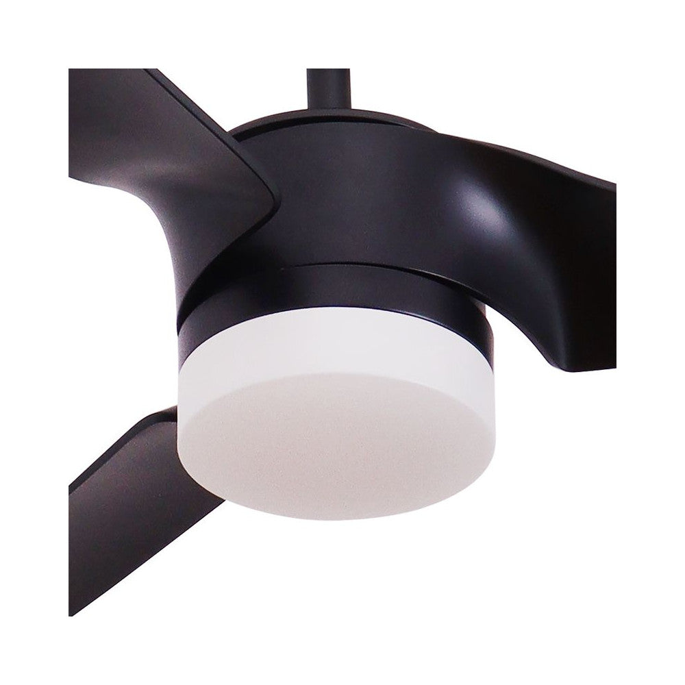 Ventilateur ZAMBELIS D1520 avec Telecommande DESIGN Noir Mat 23004