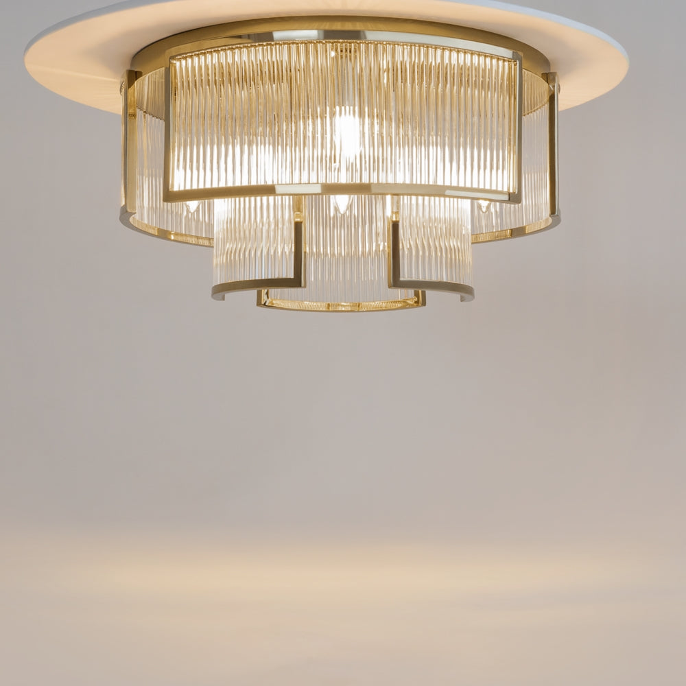 Gold ceiling light frame
