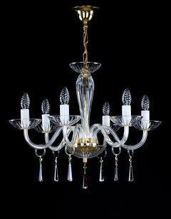 Clear glass chandelier L148CE