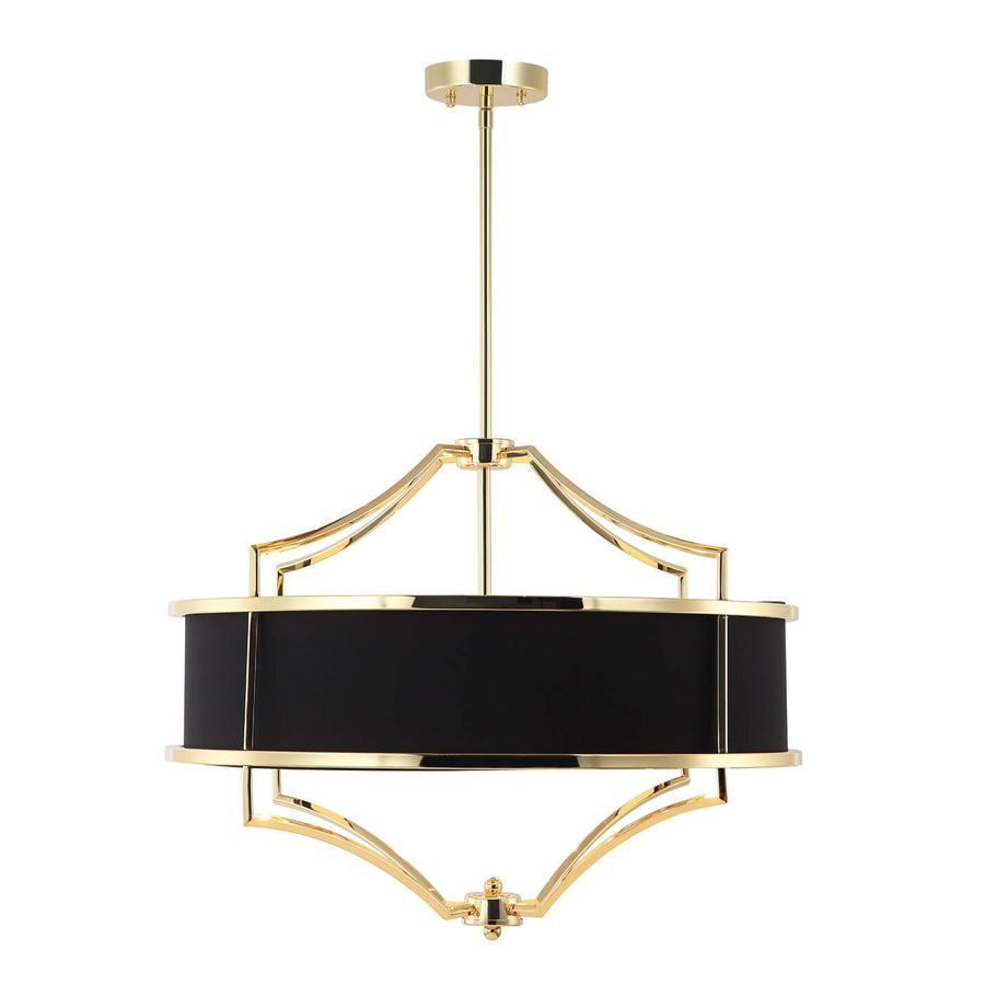 Suspension Stesso M, abat-jour tissu
