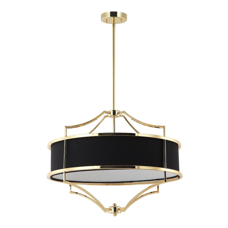Suspension Stesso M, abat-jour tissu
