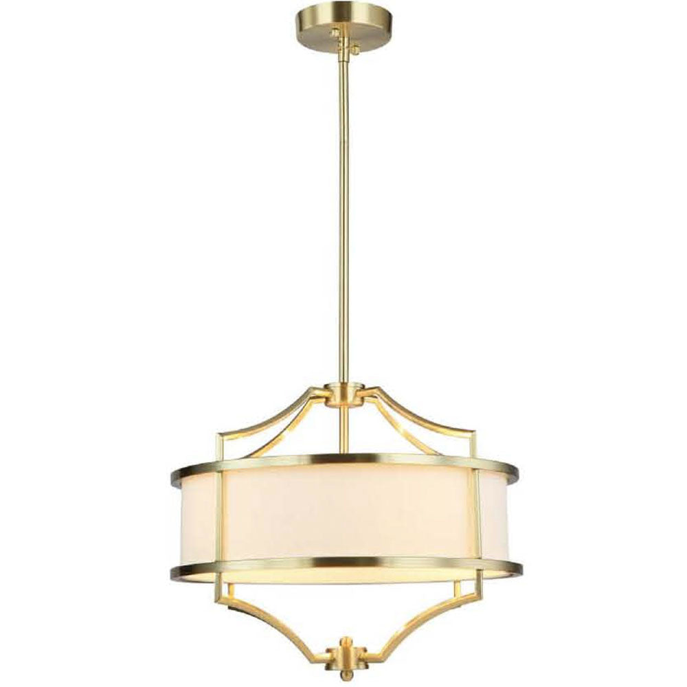 Suspension Stesso S, abat-jour tissu