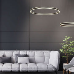 Contemporary Black Ring Pendant Light | Anir