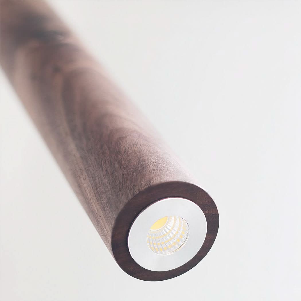 Suspension bois de noyer à design moderne | Designix -     - https://designix.fr