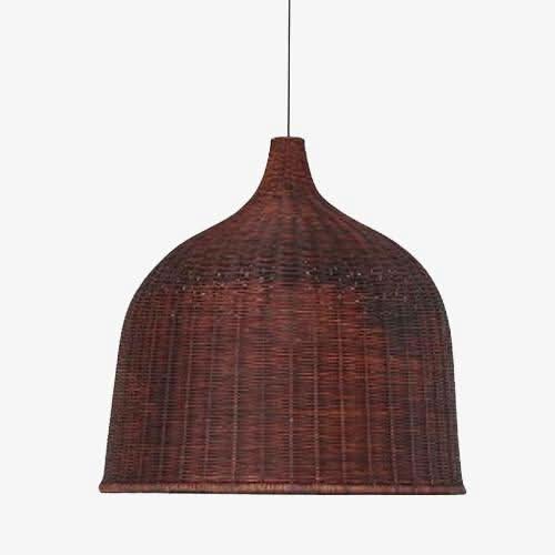 Rattan wood pendant light | Liana