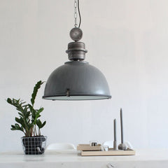 Grey Industrial Pendant Light | Jory