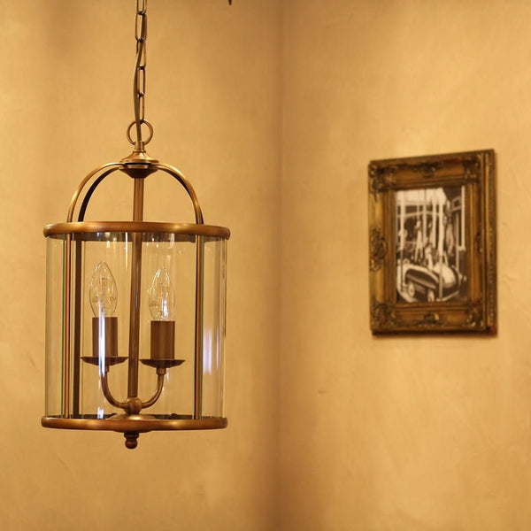 Pimpernel 2-Light Brass Pendant | Waro
