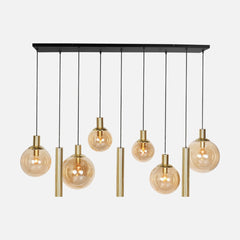 Vintage glass chandeliers