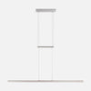 LED kitchen pendant light, 114.5 cm steel bar with touch dimmer | Liné'Acier