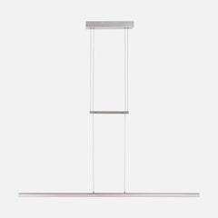 LED kitchen pendant light, 114.5 cm steel bar with touch dimmer | Liné'Acier