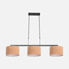 3-light cork pendant lamp, black bar for dining room | Steinhauer
