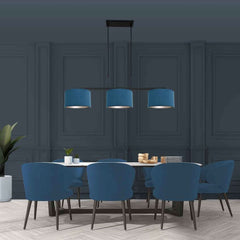 Taro | 3-Light Black Velvet Pendant Light