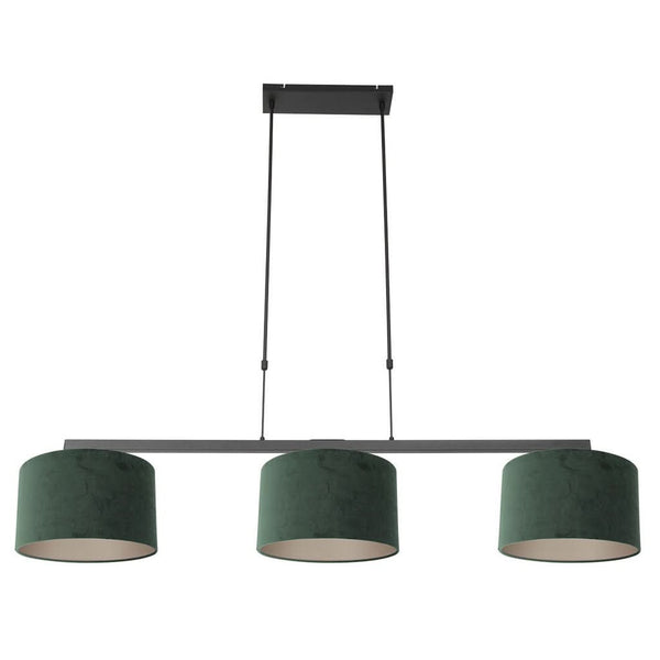 Black Pendant Light Green Velvet Lampshade | Lira