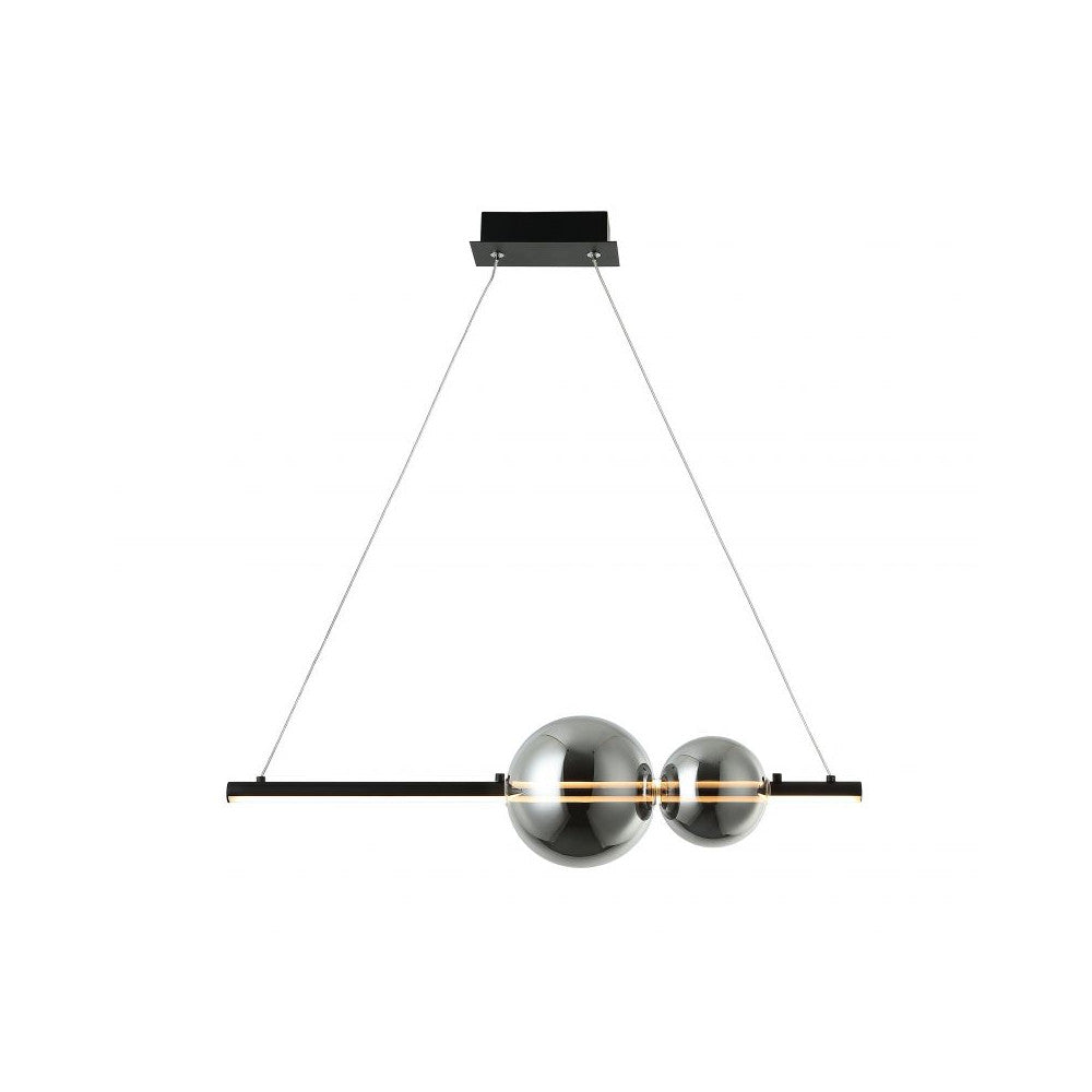 Suspension ZAMBELIS 13W Dimmable DESIGN Noir Mat 22109