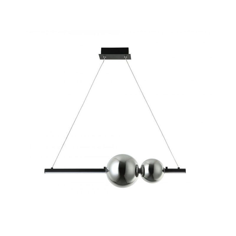 Suspension ZAMBELIS 13W Dimmable DESIGN Noir Mat 22109