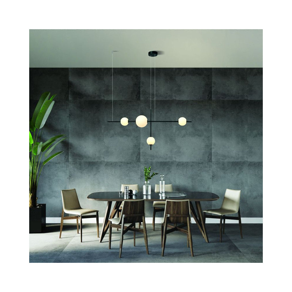 Suspension ZAMBELIS 19W Dimmable DESIGN Noir Mat 20131