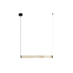 Suspension ZAMBELIS 20W Dimmable DESIGN Albatre Blanc et Noir Sable 2538