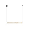 Suspension ZAMBELIS 23W Dimmable DESIGN Albatre Blanc et Noir Sable 2539