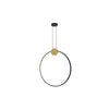 Suspension ZAMBELIS 24W D600 Dimmable DESIGN Dore et Noir Mat 23095