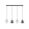 Suspension ZAMBELIS 22W DESIGN Noir Fume et Noir Mat 23082