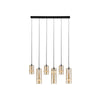 Suspension ZAMBELIS 26W Dimmable DESIGN Champagne et Noir Mat 2536
