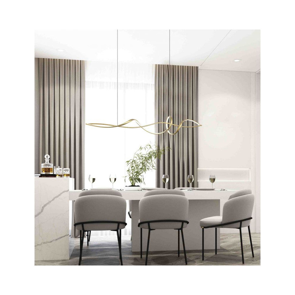 Suspension ZAMBELIS 27W Dimmable DESIGN Or Mat 23108